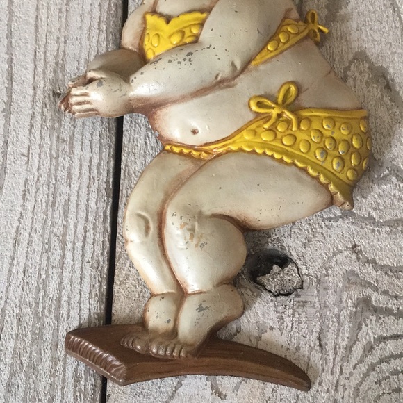 Set of 3 VINTAGE Metal Wall Art, Girl Figures - Sexton 1972, Made in the USA - Picture 7 of 12